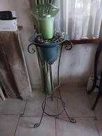 Staander, Huis en Inrichting, Woonaccessoires | Vazen, Ophalen, 75 cm of meer, Groen, Glas