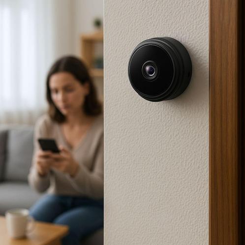 Mini Spy Camera 1080P HD | Draadloze Beveiliging met Wifi, Audio, Tv en Foto, Videobewaking, Nieuw, Binnencamera, Ophalen of Verzenden