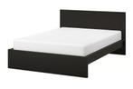 Bedframe MALM 160x200, Ophalen, Gebruikt, Zwart, Tweepersoons