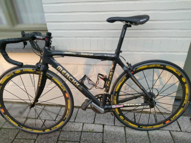 Eddy Merckx racefiets + extra toebehoren, Fietsen en Brommers, Fietsen | Racefietsen, Carbon, Ophalen