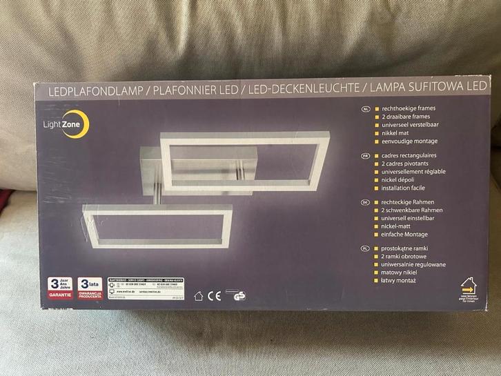 Plafonnier LED LightZone – Cadres rectangulaires, Maison & Meubles, Lampes | Plafonniers, Neuf, Métal, Enlèvement