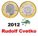 3 euros Slovénie 2012 Rudolf Cvetko, Slovénie, Enlèvement ou Envoi