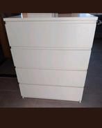 Ikea malm ladekast 4 lades gebruikt maat hoogte 100cm x 80cm, Huis en Inrichting, Kasten | Ladekasten, Ophalen, Gebruikt