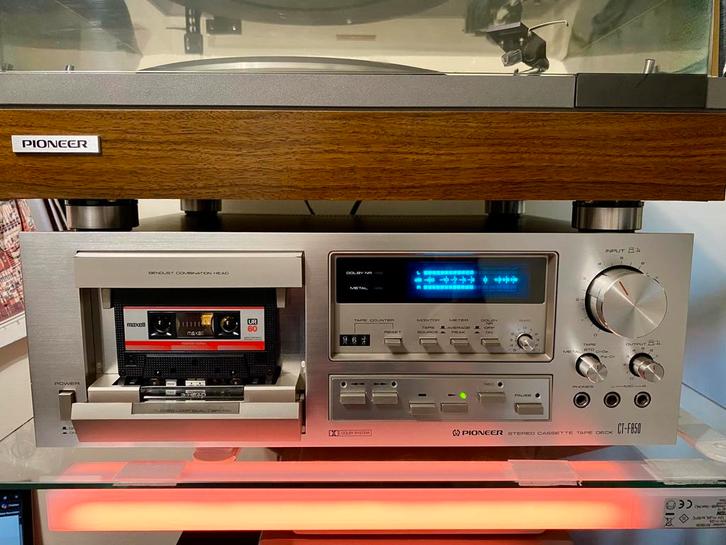Pioneer CT-F850 vintage stereo cassettedeck, Audio, Tv en Foto, Cassettedecks, Enkel, Overige merken, Tiptoetsen, Tape counter