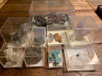 ensemble minéraux et de quartz,sphalérite calcite