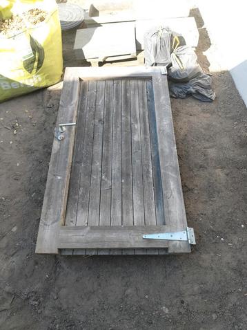 Portail en bois solide et solide à un prix avantageux !, Jardin & Terrasse, Enlèvement, Utilisé
