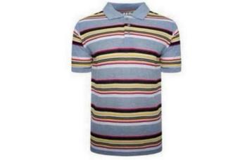 Nieuw polo shirt heren Gestreept T-shirt maat M River-Road beschikbaar voor biedingen
