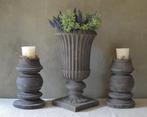 Grote houten Louvre vaas Luksa Home Collection, Huis en Inrichting, Overige materialen, Overige kleuren, Nieuw, Ophalen of Verzenden