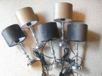 5  x nachtlampje / tafellamp - assorti beige + zwart - Nieuw, Enlèvement, Comme neuf, Synthétique, Moins de 50 cm