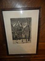 Eau forte de Maurice Emmanuel Blieck (Laeken 1876-1922 Bxl), Enlèvement ou Envoi