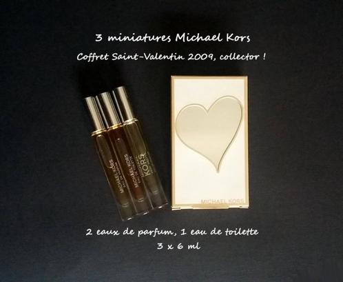 Set van 3 Michael Kors parfumminiaturen, zeer zeldzaam, Verzamelen, Parfumverzamelingen, Nieuw, Miniatuur, Gevuld, Verzenden