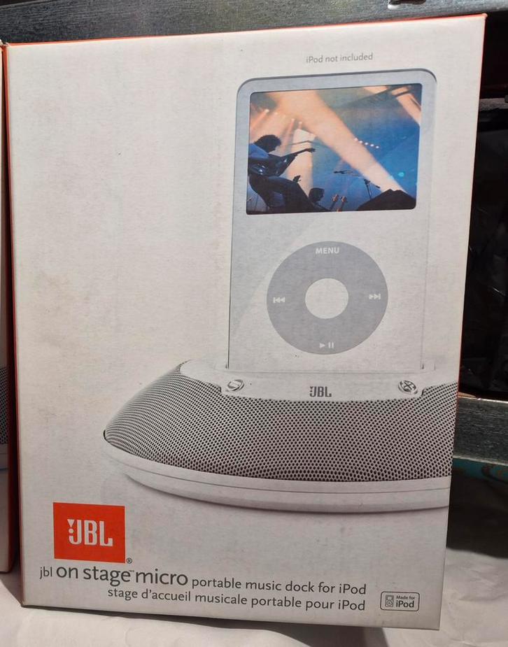 JBL On Stage II wit voor Apple iPod, PC, Audio, Tv en Foto, Mp3-spelers | Apple iPod, Mini, Ophalen of Verzenden