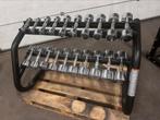 Technogym Chrome Dumbells 1kg t/m 10kg + Technogym Opbergrek, Ophalen, Gebruikt, Dumbbell