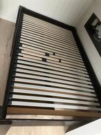 Bed 120 cm met lattenbodem, Ophalen, Gebruikt, Zwart, Twijfelaar