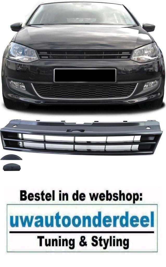 Embleemloze Sport Grill Glans Zwart Geschikt voor Vw Polo 6R, Auto diversen, Tuning en Styling, Verzenden