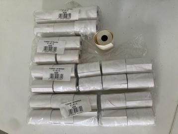 31 stuks kassa rolletjes papier ticket rekening bon beschikbaar voor biedingen