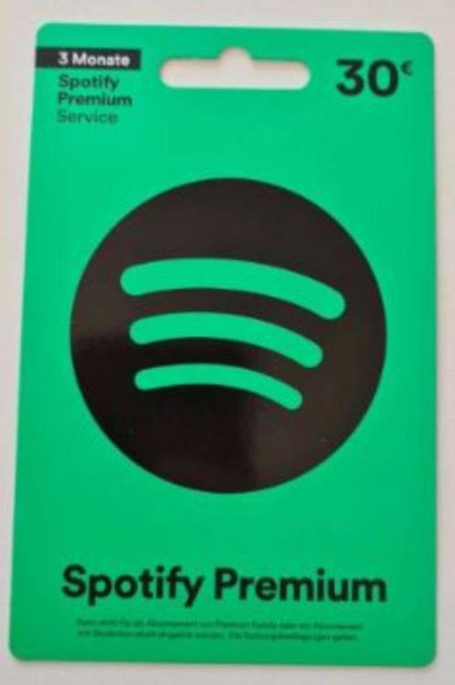 Spotify kaarten premium, Musique & Instruments, Musiques & Instruments Autre, Neuf, Enlèvement