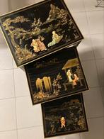 3 Chinese bijzettafeltjes, Antiquités & Art, Art | Art non-occidental, Enlèvement