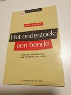 Dirk Barrez - Het onderzoek: een bende, Ophalen of Verzenden, Zo goed als nieuw, D. Barrez