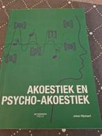 Logopedie Johan Rijckaert - Akoestiek en Psycho- akoestiek, Boeken, Wetenschap, Ophalen of Verzenden, Zo goed als nieuw, Johan Rijckaert