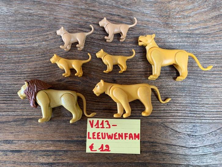 PLAYMOBIL V113: LEEUWENFAMILIE, Kinderen en Baby's, Speelgoed | Playmobil, Ophalen of Verzenden