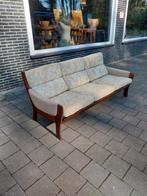 Midcentury teak houten 3-zits sofa, Antiek en Kunst, Ophalen