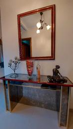 Moderne design consoletafel met bijhorende spiegel, Ophalen, Zo goed als nieuw