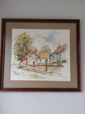 Mooie aquarel origineel werk getekend Maxim, geen afdruk !! beschikbaar voor biedingen