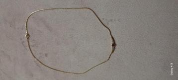 Collier en or 18carat poids 5.05gr, Enlèvement ou Envoi, Comme neuf, Or, Or
