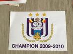 Grote sticker Anderlecht champion 2009-2010, Collections, Sport, Enlèvement ou Envoi