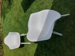 Set de 2 chaises blanches d'intérieur ou d'extérieur 45€, Jardin & Terrasse, Enlèvement, Comme neuf