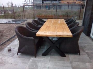 Terrastafels horecatafels maatwerk tuinmeubelen tuintafel, Tuin en Terras, Ophalen of Verzenden, Hout