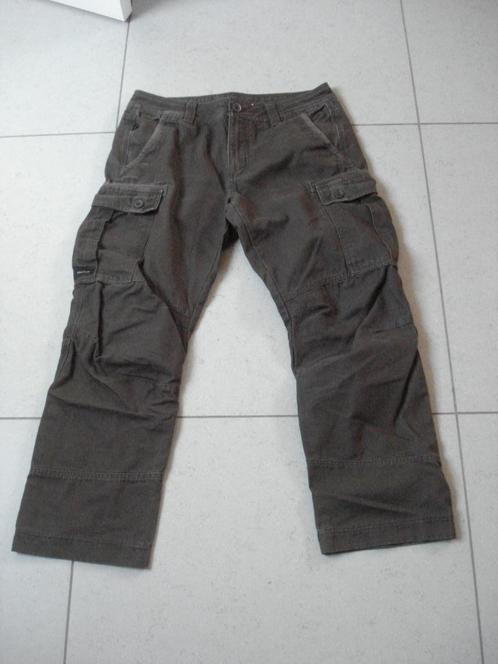 Decathlon bruine afgewassen broek, heren/jongens. mt M, Kleding | Heren, Broeken en Pantalons, Gedragen, Maat 48/50 (M), Bruin