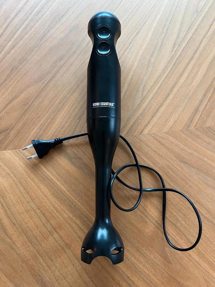 Mixeur plongeant 350W en acier inoxydable noir, Electroménager, Mélangeurs de cuisine, Comme neuf, 2 vitesses, Résiste au lave-vaisselle