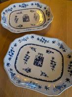 Set van 2 serveerschalen van Delfts porselein, Antiek en Kunst, Ophalen