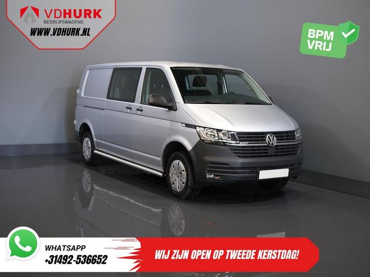 Volkswagen Transporter T6.1 2.0 TDI 150 pk L2 DC Dubbel Cabi, Auto's, Bestelwagens en Lichte vracht, Bedrijf, 4x4, ABS, Airconditioning