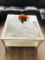 Salon tafel, Ophalen, 50 tot 75 cm, Glas, Vierkant