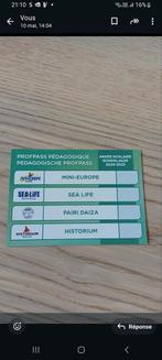 Pairi Daiza, Sealife, Mini-Europe, Historium., Tickets en Kaartjes