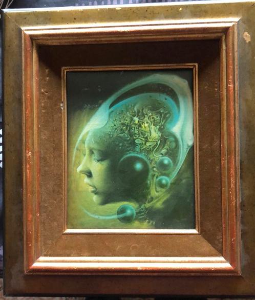 Schilderij naar een werk van Roger Van Belleghem, Antiek en Kunst, Kunst | Schilderijen | Klassiek, Ophalen