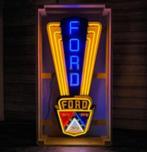 Grote Ford neon lichtreclame showroom garage decoratie neons, Comme neuf, Table lumineuse ou lampe (néon), Enlèvement ou Envoi