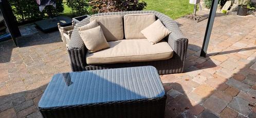 Louncheset. 3 zit + 2 enkel zit, Tuin en Terras, Tuinsets en Loungesets, Zo goed als nieuw, Bijzettafel, Ophalen