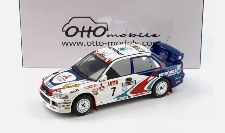 Mitsubishi Lancer EVO Australia Rallymachines 1/18 OT475, Hobby en Vrije tijd, Modelauto's | 1:18, Nieuw, Auto, OttOMobile, Ophalen of Verzenden