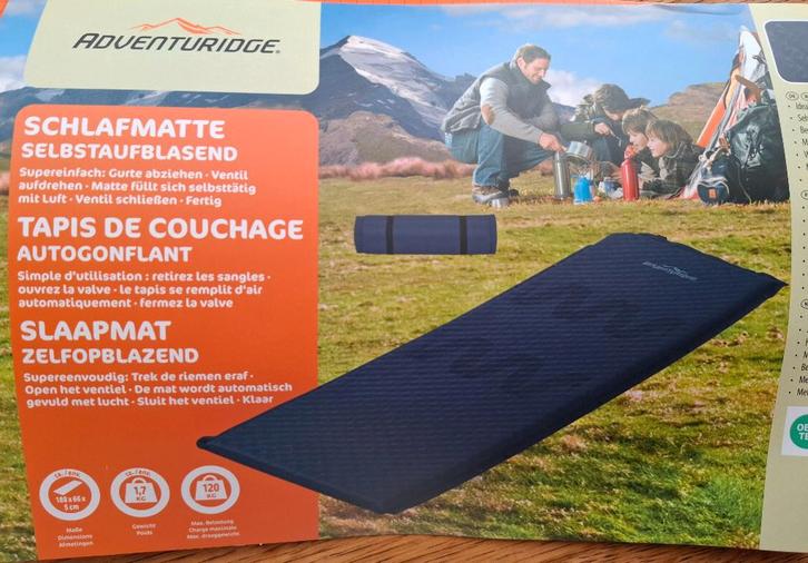 Matelas autogonflant neuf, Caravanes & Camping, Matelas pneumatiques, Neuf, 1 personne, Enlèvement