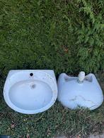 Gratis vintage lavabo’s keramiek Ditmar Urbach, Huis en Inrichting, Badkamer | Badkamermeubels, Ophalen, 50 tot 100 cm, Zo goed als nieuw