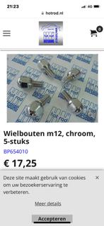 Wielbouten VW kever M12 chroom 5 stuks, Auto-onderdelen, Overige Auto-onderdelen, Nieuw, Ophalen of Verzenden, Volkswagen