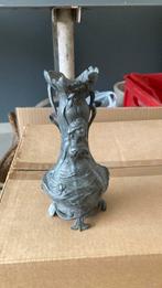 Oude tinnen  kaarshouder, Antiek en Kunst, Antiek | Tin, Ophalen