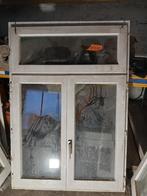 Meranti ramen met dubbel glas, Doe-het-zelf en Bouw, Ophalen, Gebruikt, Gevelraam of Ruit, Dubbelglas