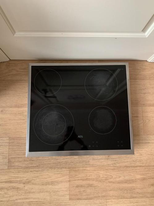 AEG keramische kookplaat, Elektronische apparatuur, Kookplaten, Gebruikt, Inbouw, Keramisch, 4 kookzones, Energieklasse A of zuiniger