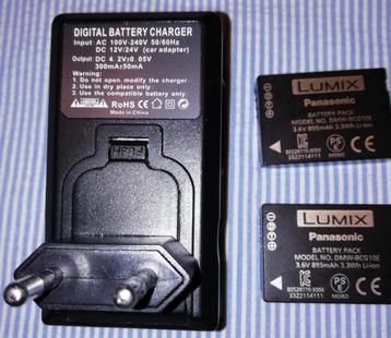Adaptateur avec 2 batteries pour appareil photo Panasonic  beschikbaar voor biedingen