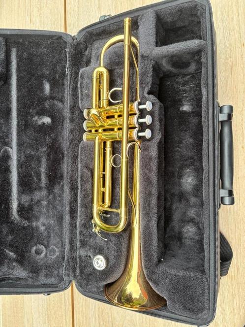 Yamaha Trompet YTR4335GII, Muziek en Instrumenten, Blaasinstrumenten | Trompetten, Zo goed als nieuw, Trompet in si bemol, Met koffer